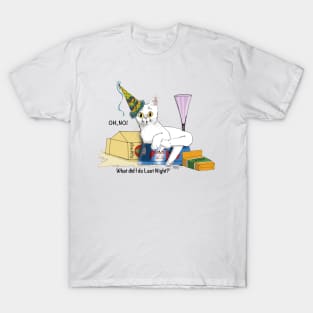 New Years Eve Party Cat T-Shirt